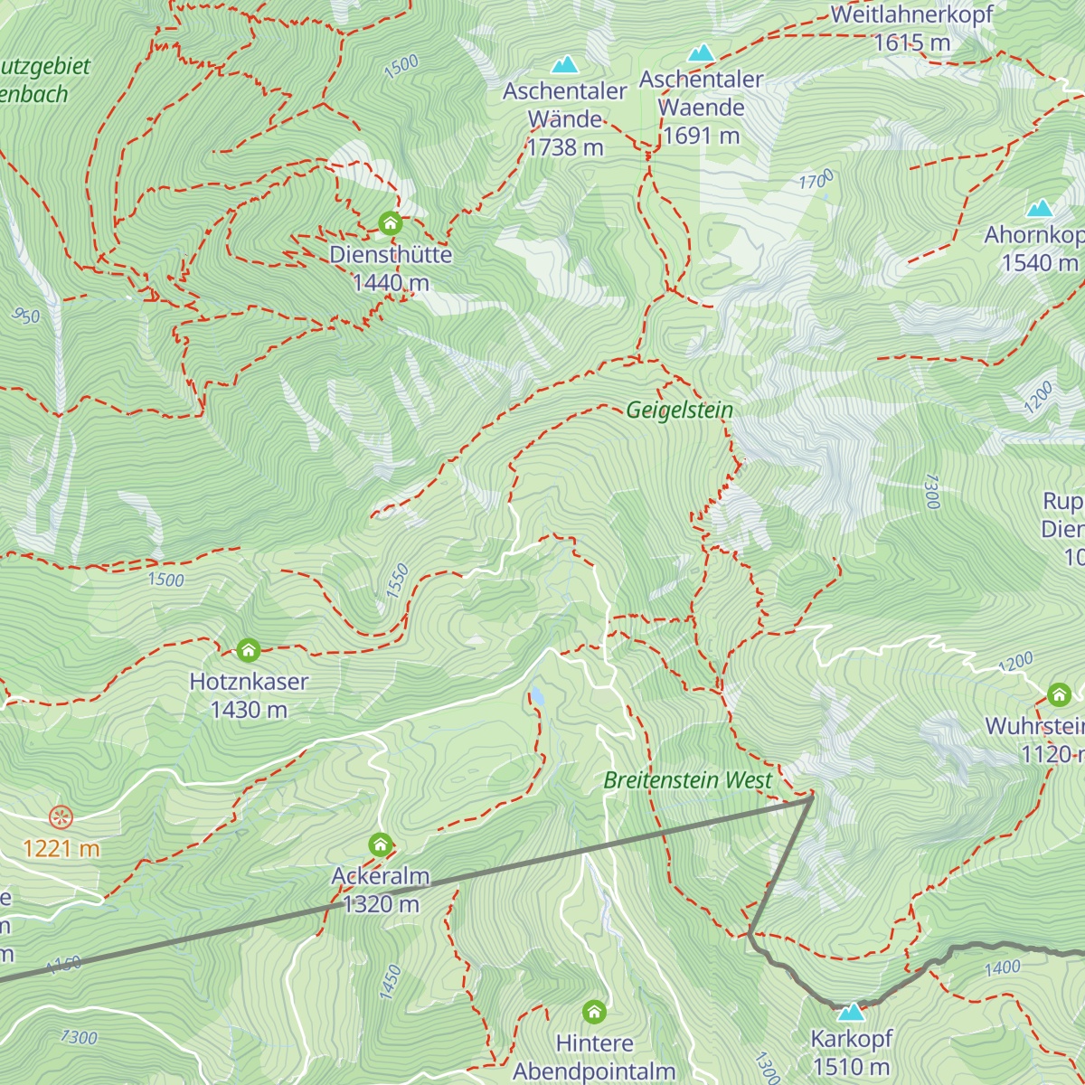 Bergwachthütte map