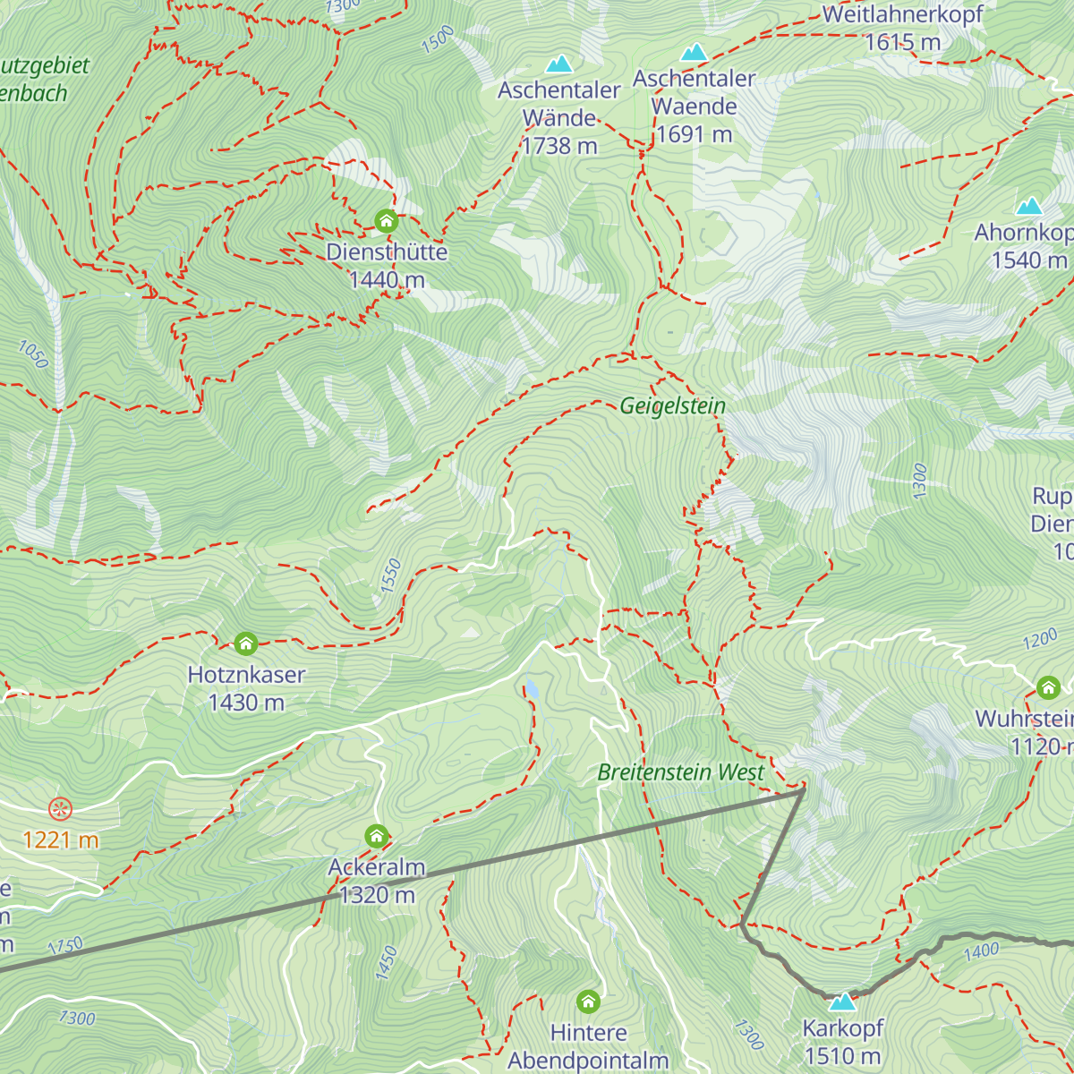 Bergwachthütte map