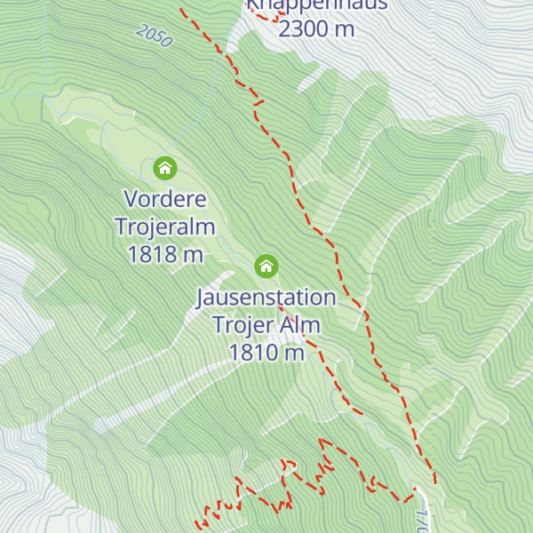 Map of Jausenstation Trojer Alm
