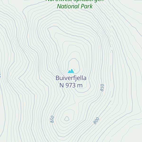 Map of Buiverfjella N