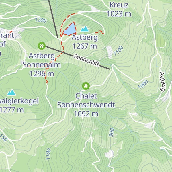 Map of Chalet Sonnenschwendt