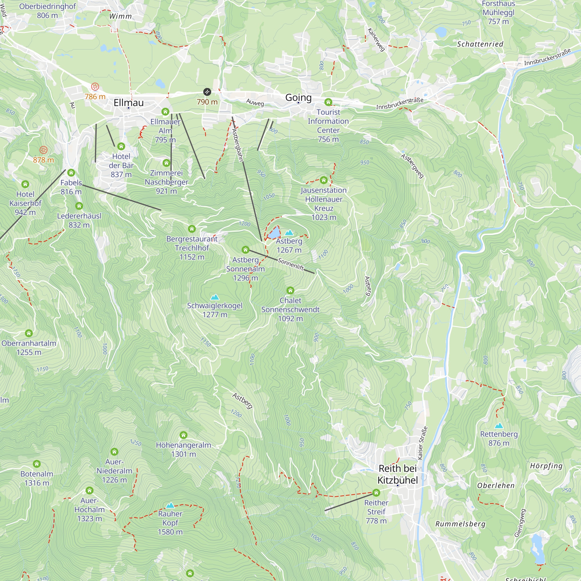 Chalet Sonnenschwendt map