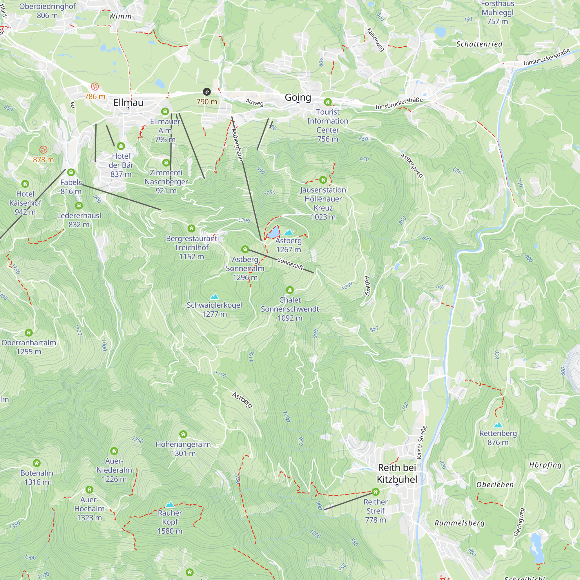Chalet Sonnenschwendt map