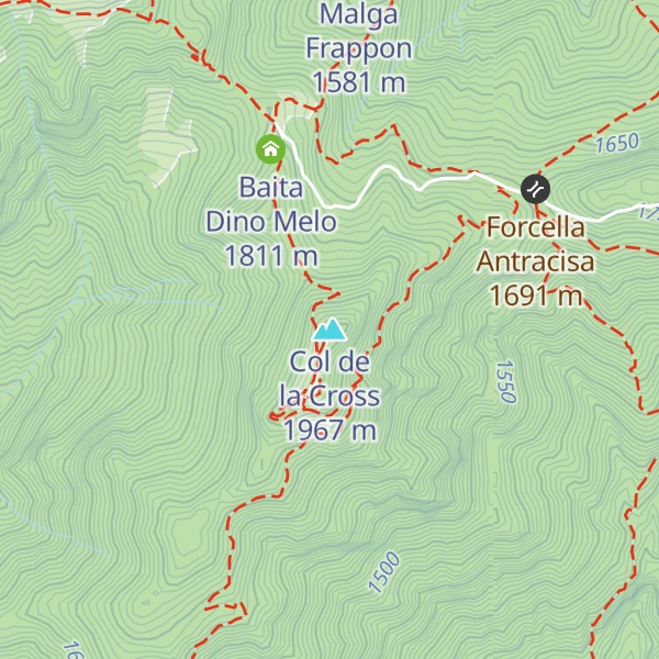 Map of Col de la Cross