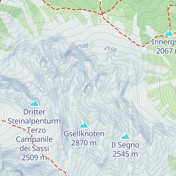 Map of Sextner Turm - Torre di Sesto