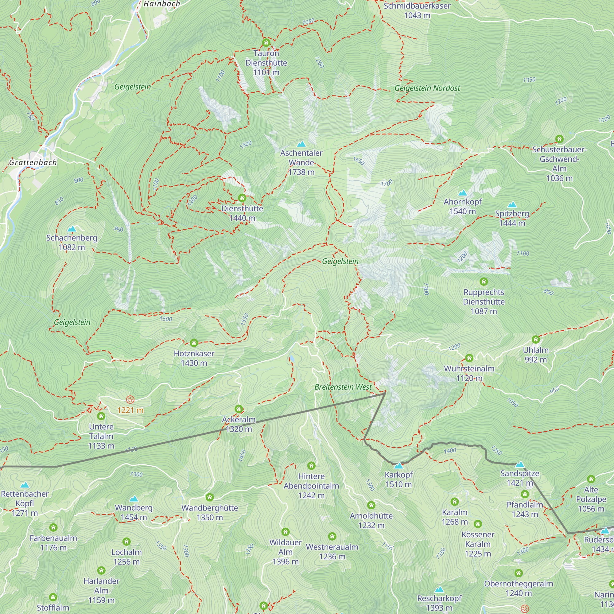Mitterkaser map
