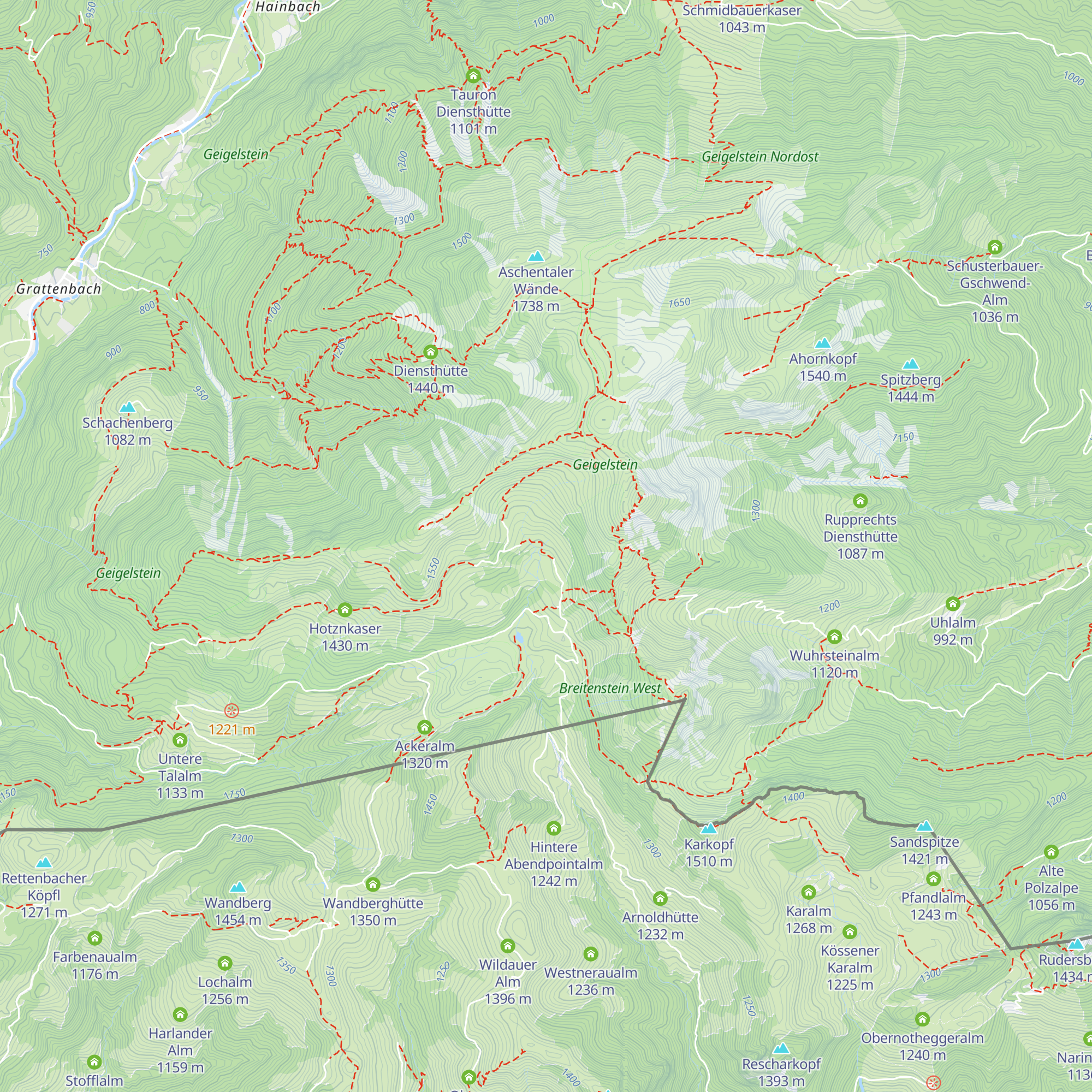 Mitterkaser map
