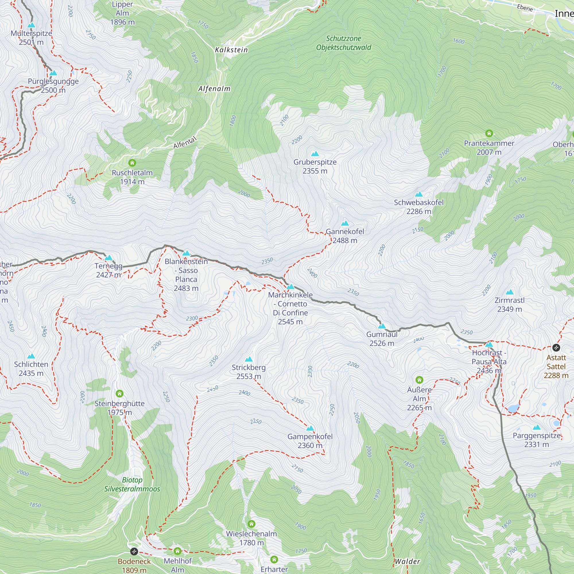 Marchhütte map