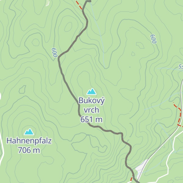 Map of Bukový vrch