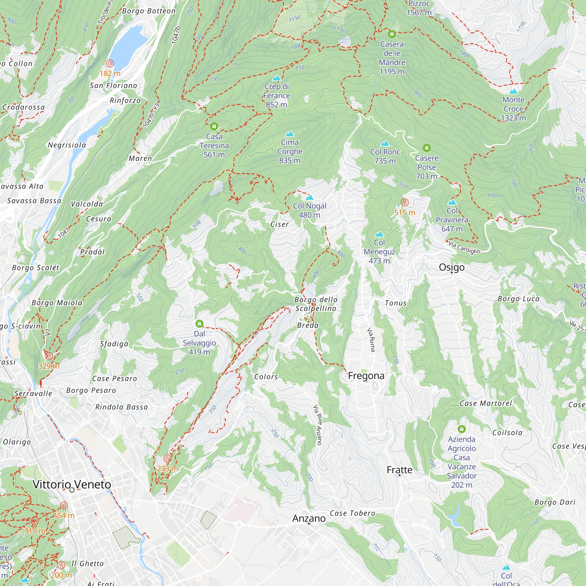 Centro Visite - Parco delle Grotte del Caglieron map