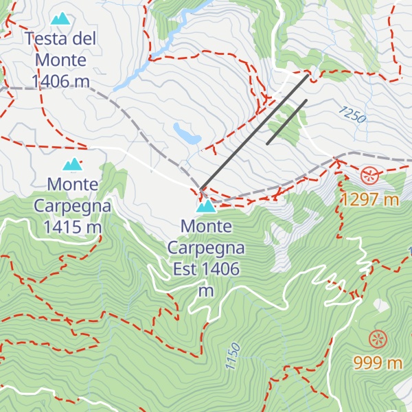 Map of Monte Carpegna Est