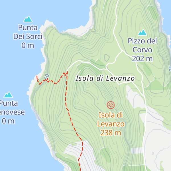 Map of Pizzo del Monaco
