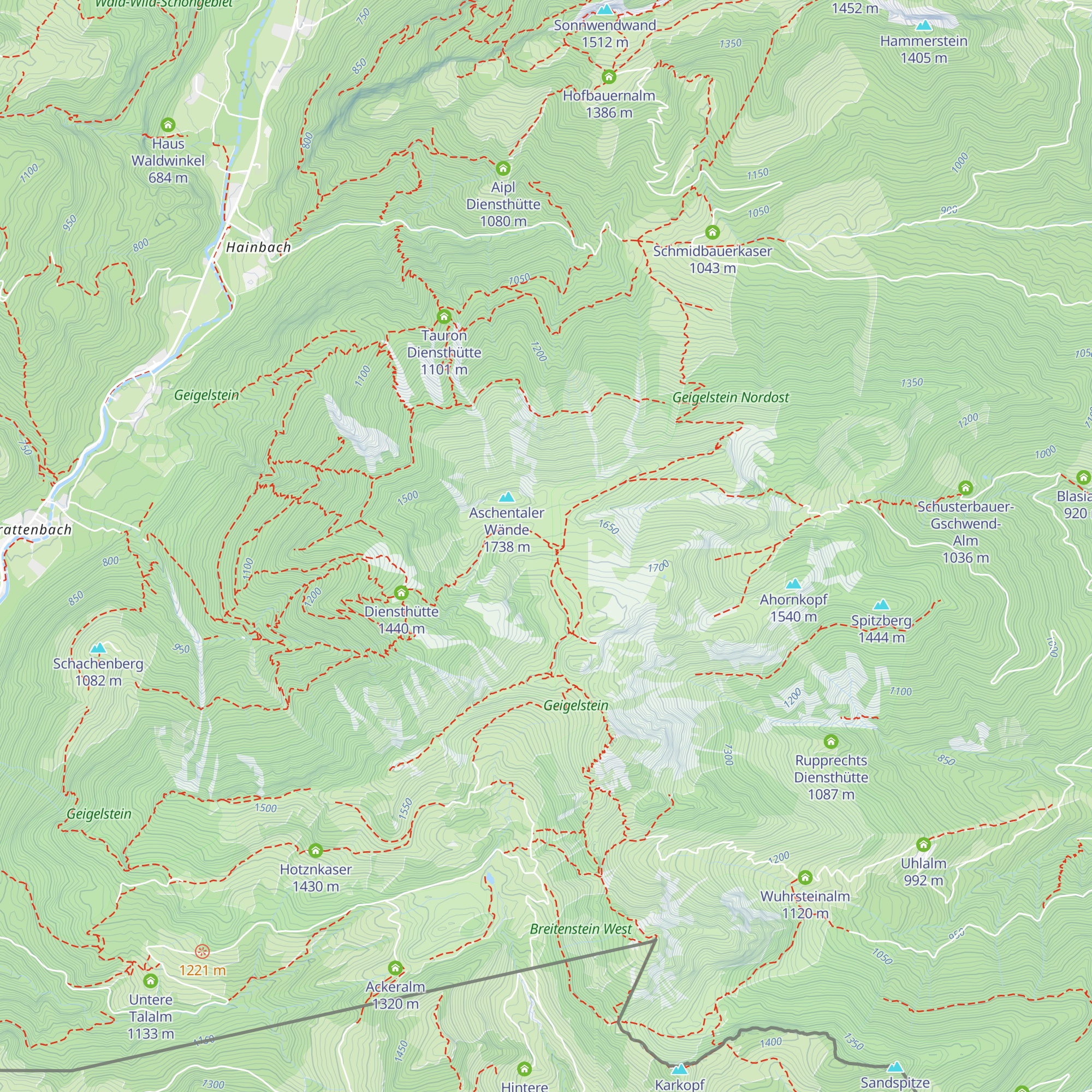 Rossalm map