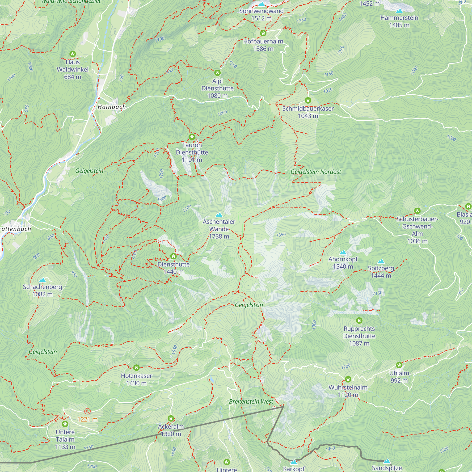Rossalm map