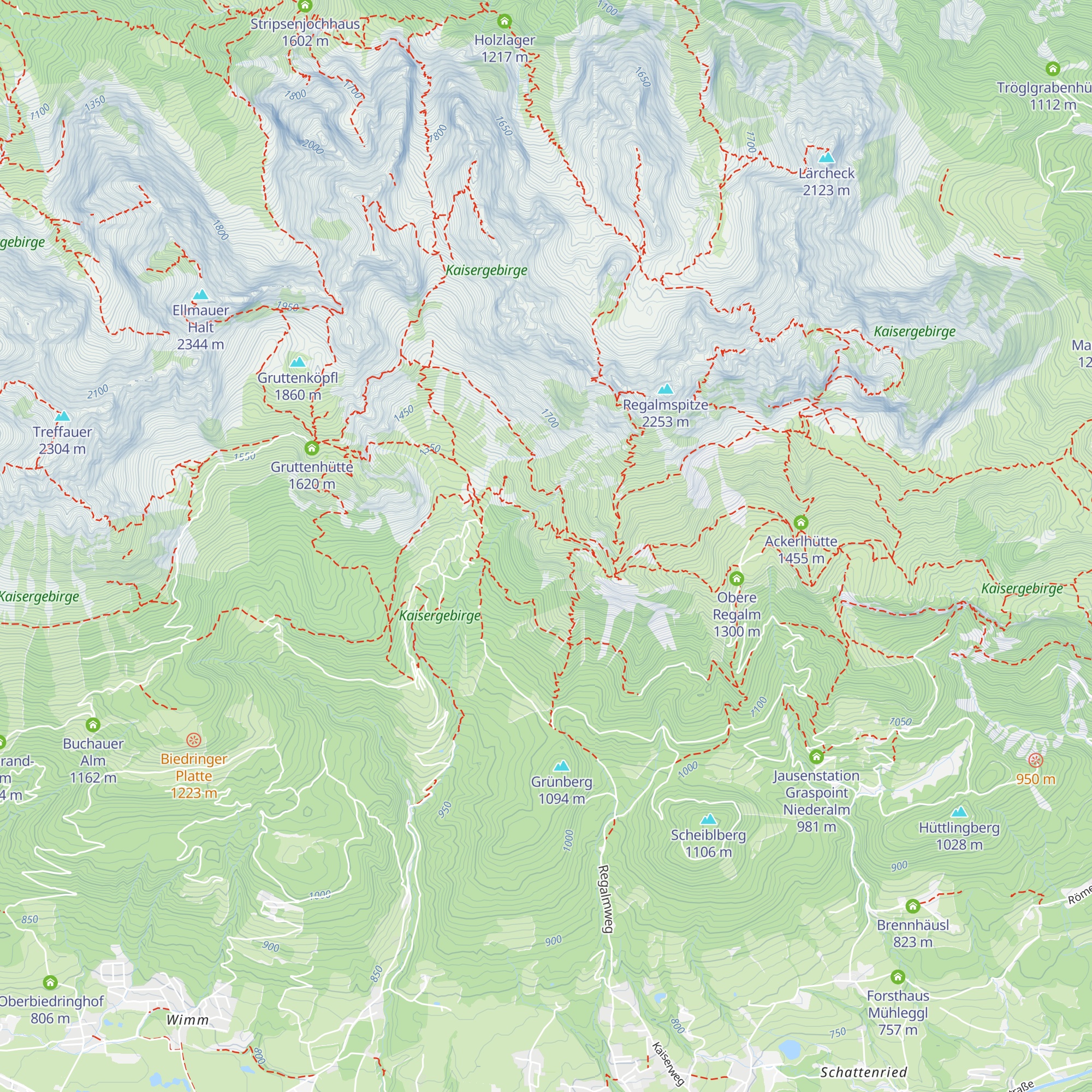 Baumgartenalm map