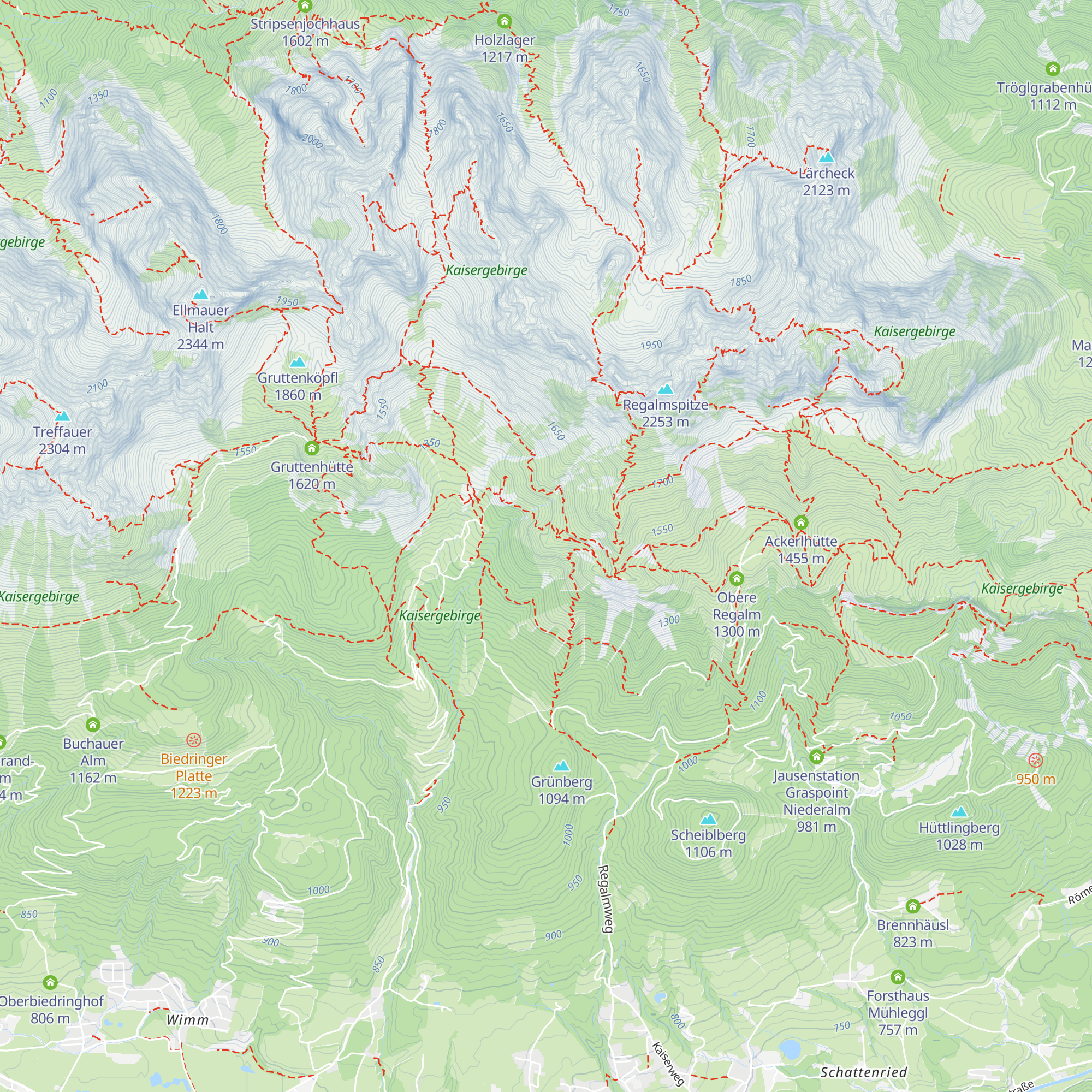 Baumgartenalm map