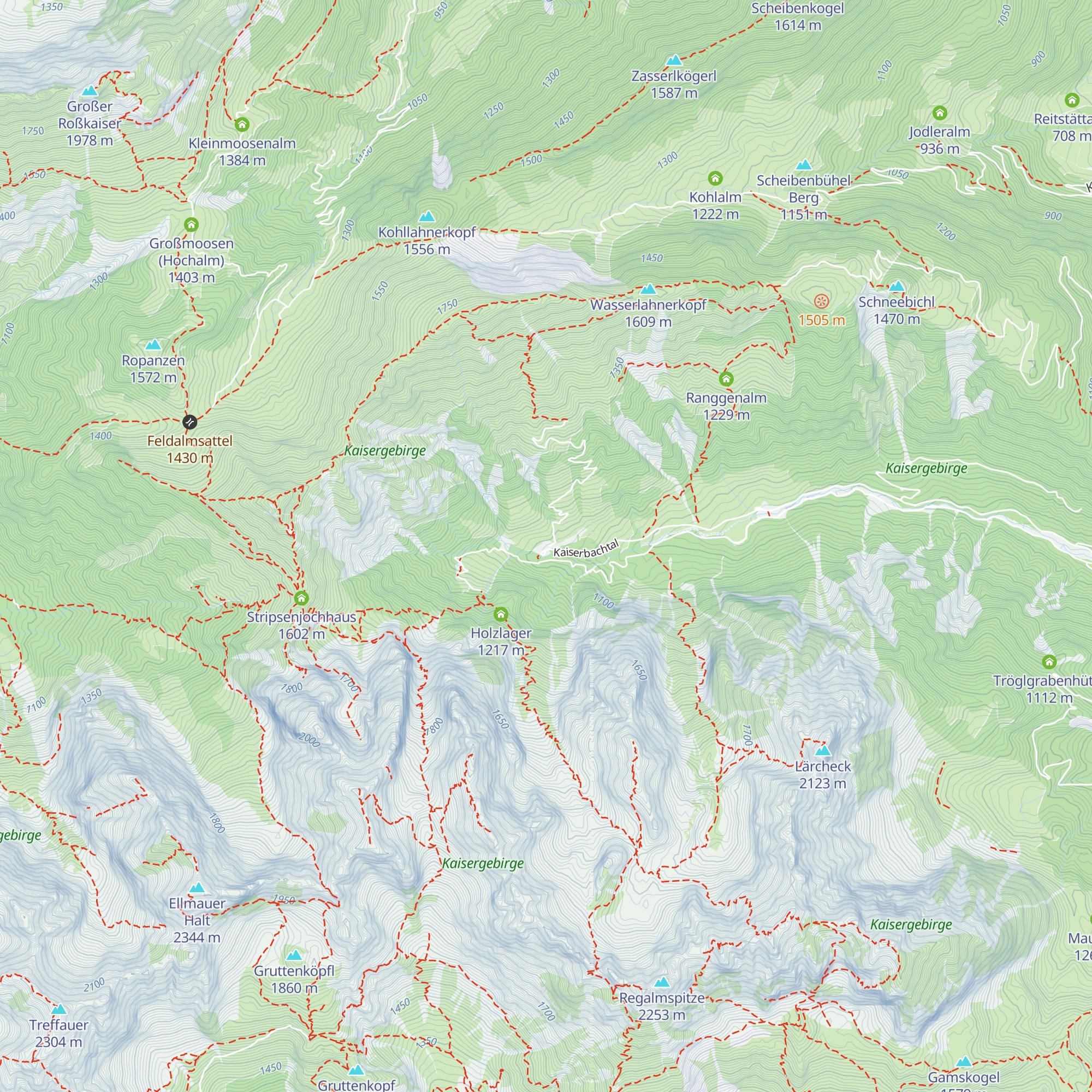Griesner Alm map