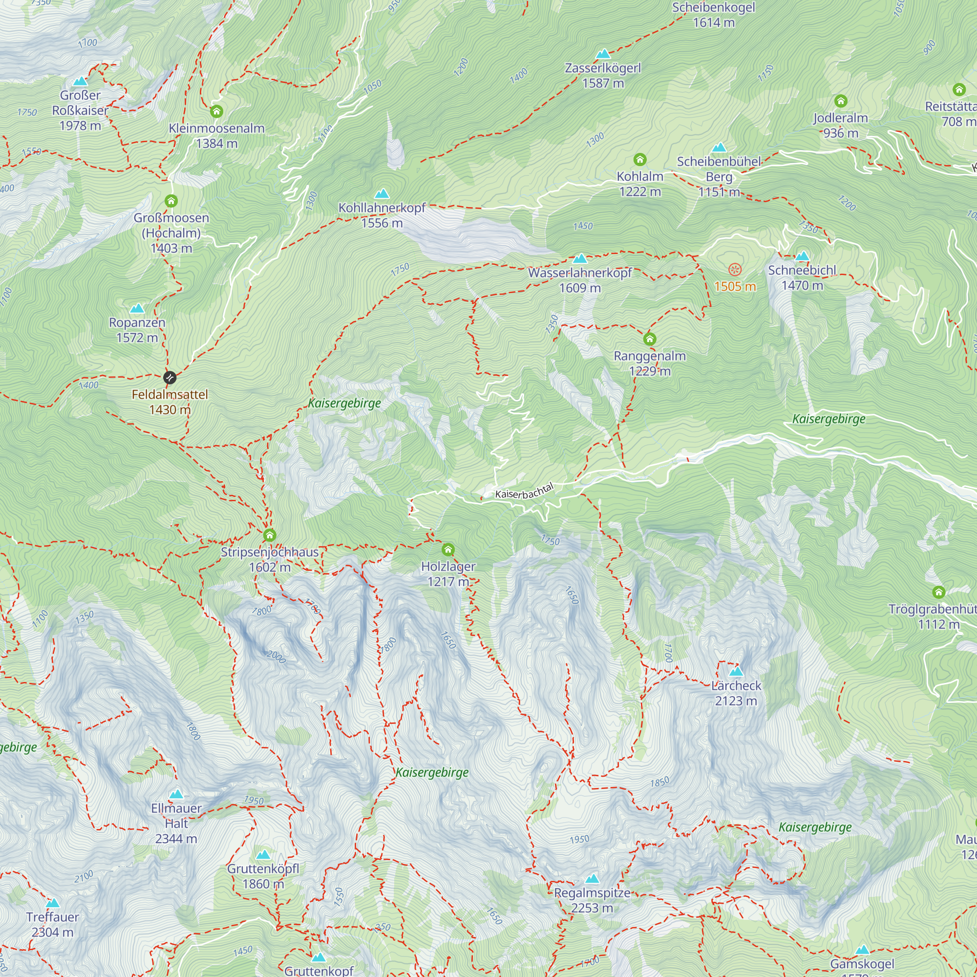 Griesner Alm map