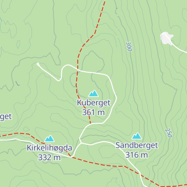 Map of Kuberget