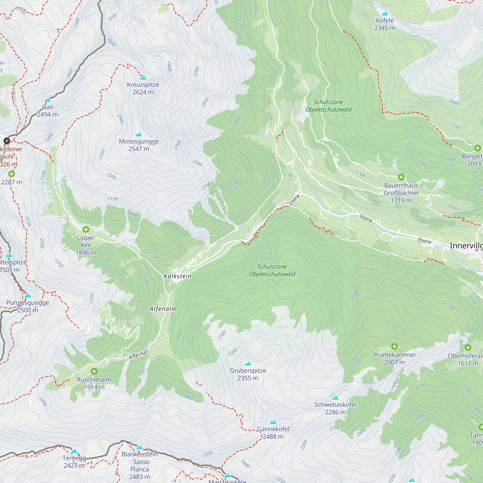 Alpenpension Gasthof Bad Kalkstein map