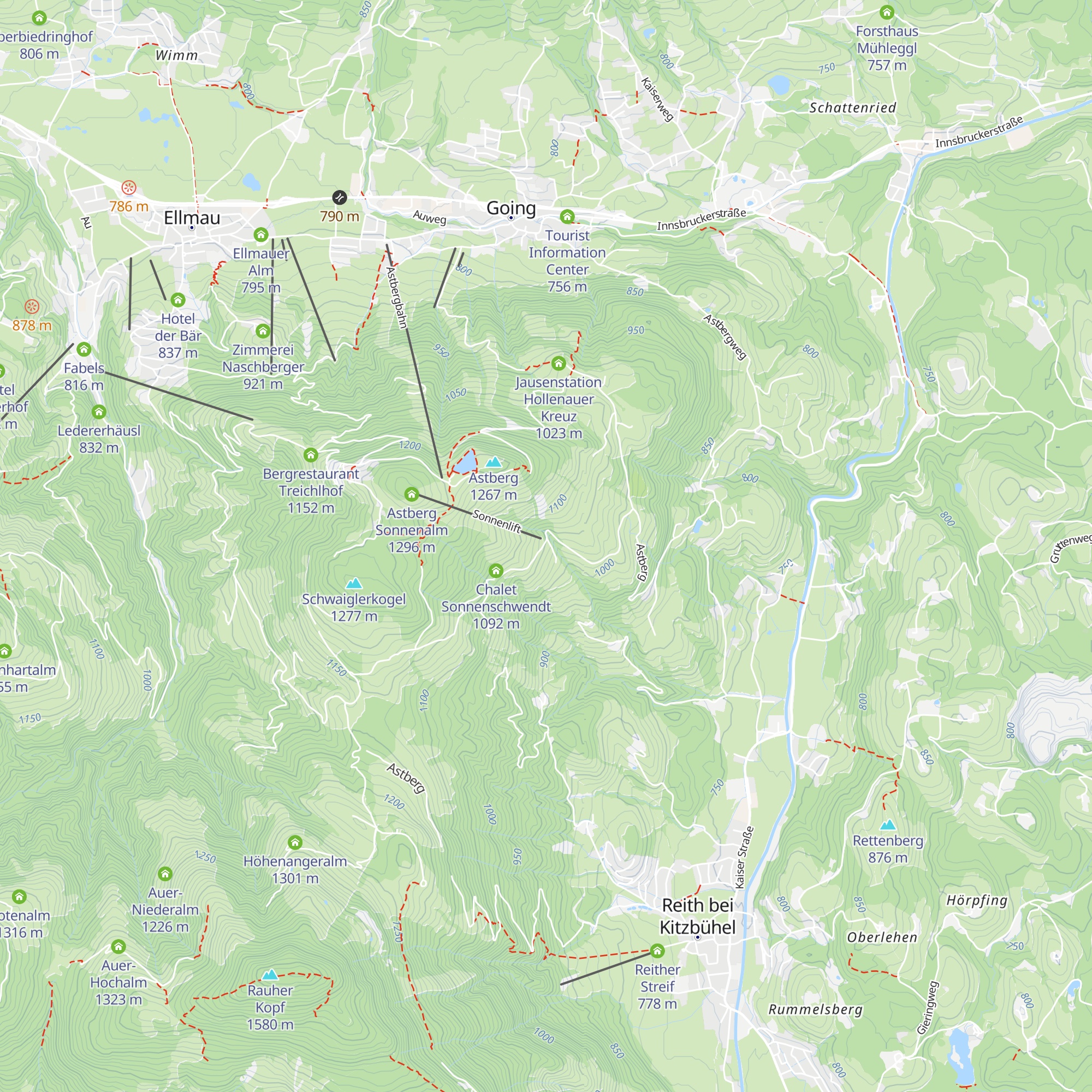 Chalet Gschlössli map
