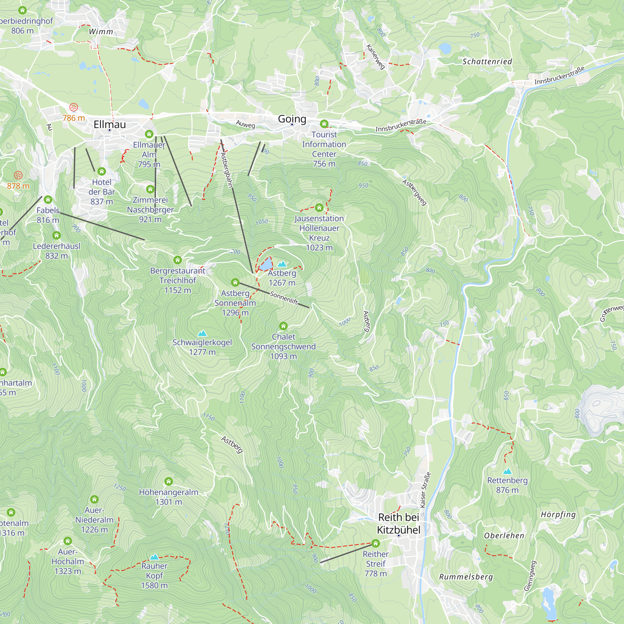 Chalet Gschlössli map