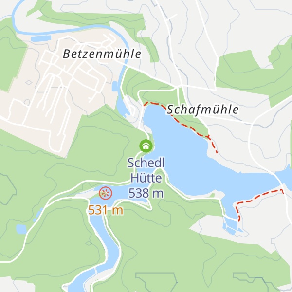 Map of Schedl Hütte