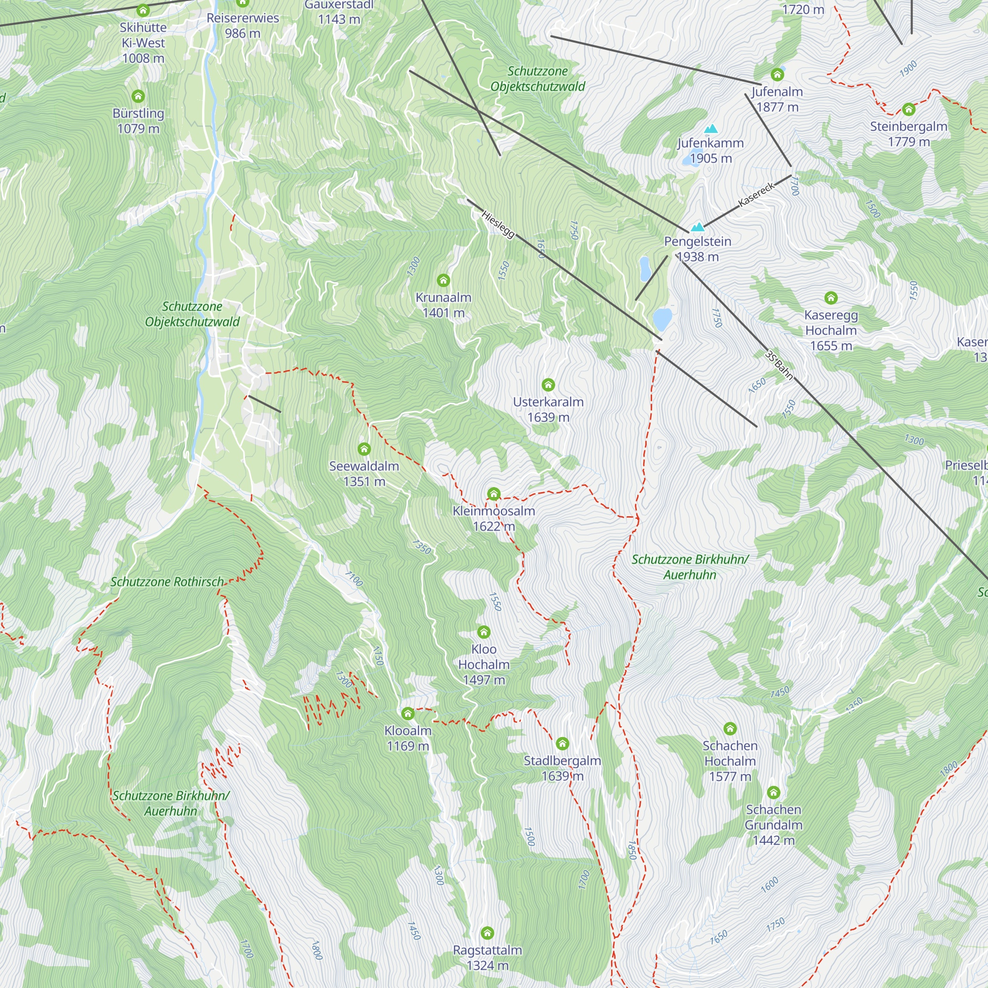 Kleinmoosalm map