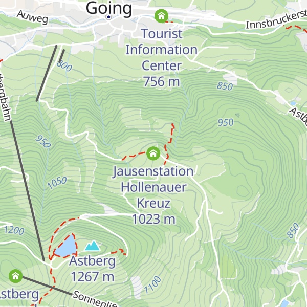 Map of Jausenstation Hollenauer Kreuz