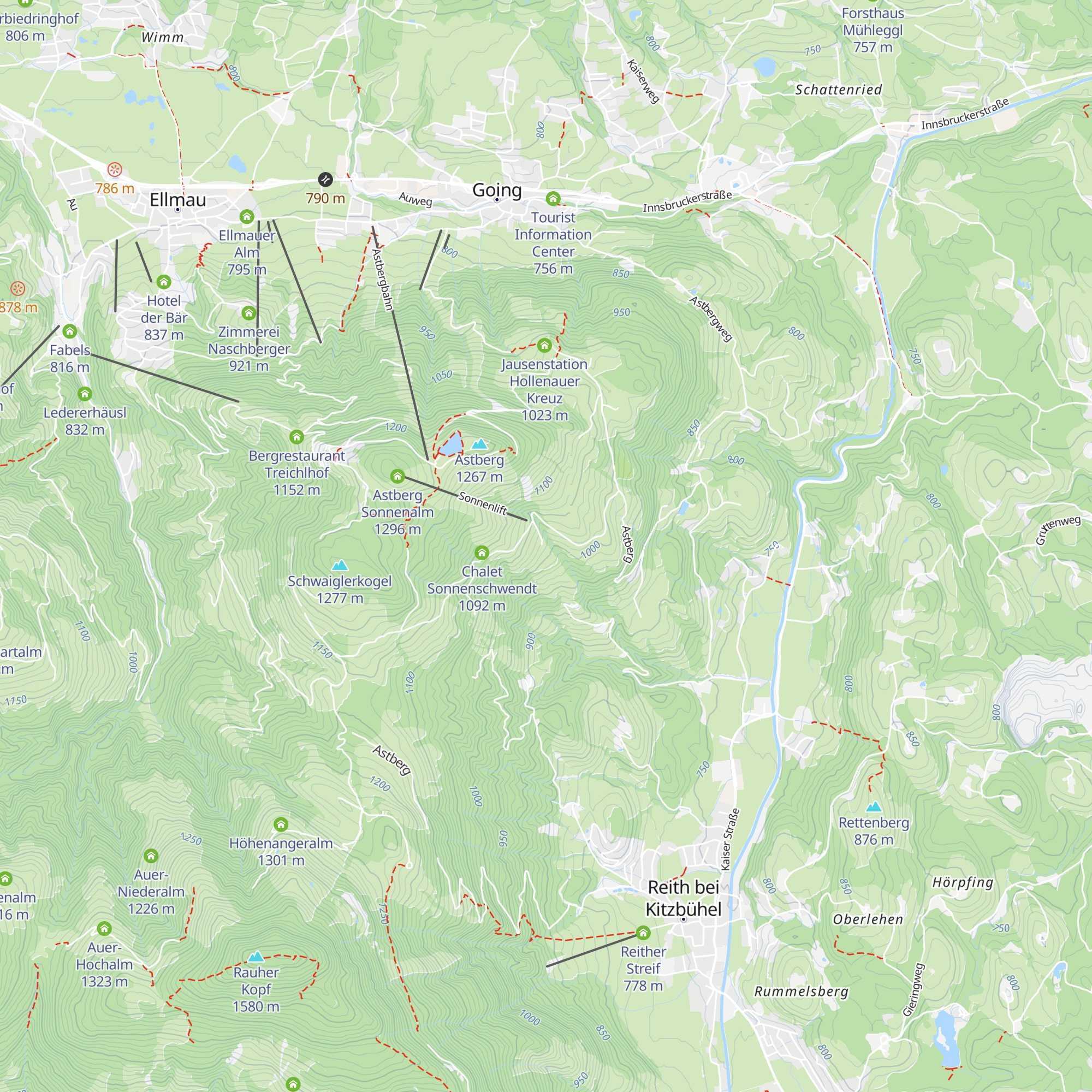 Chalet Alpenblick map