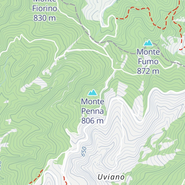 Map of Monte Penna