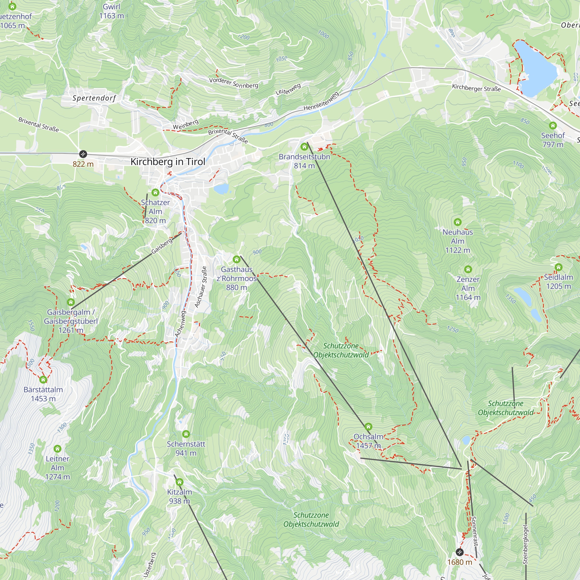 Schi-Alm map