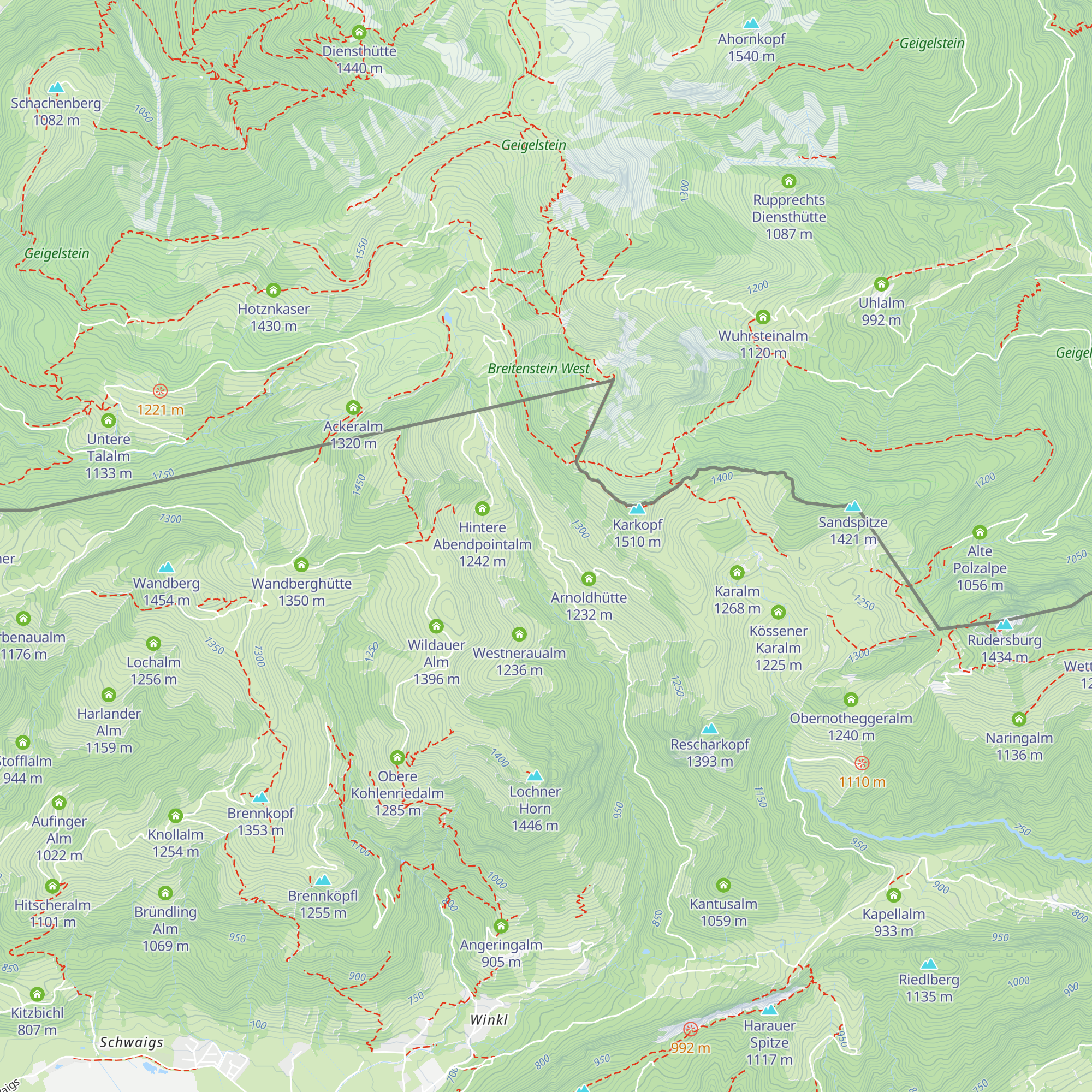 Angartneraln map