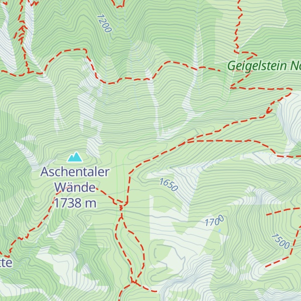 Map of Aschentaler Waende