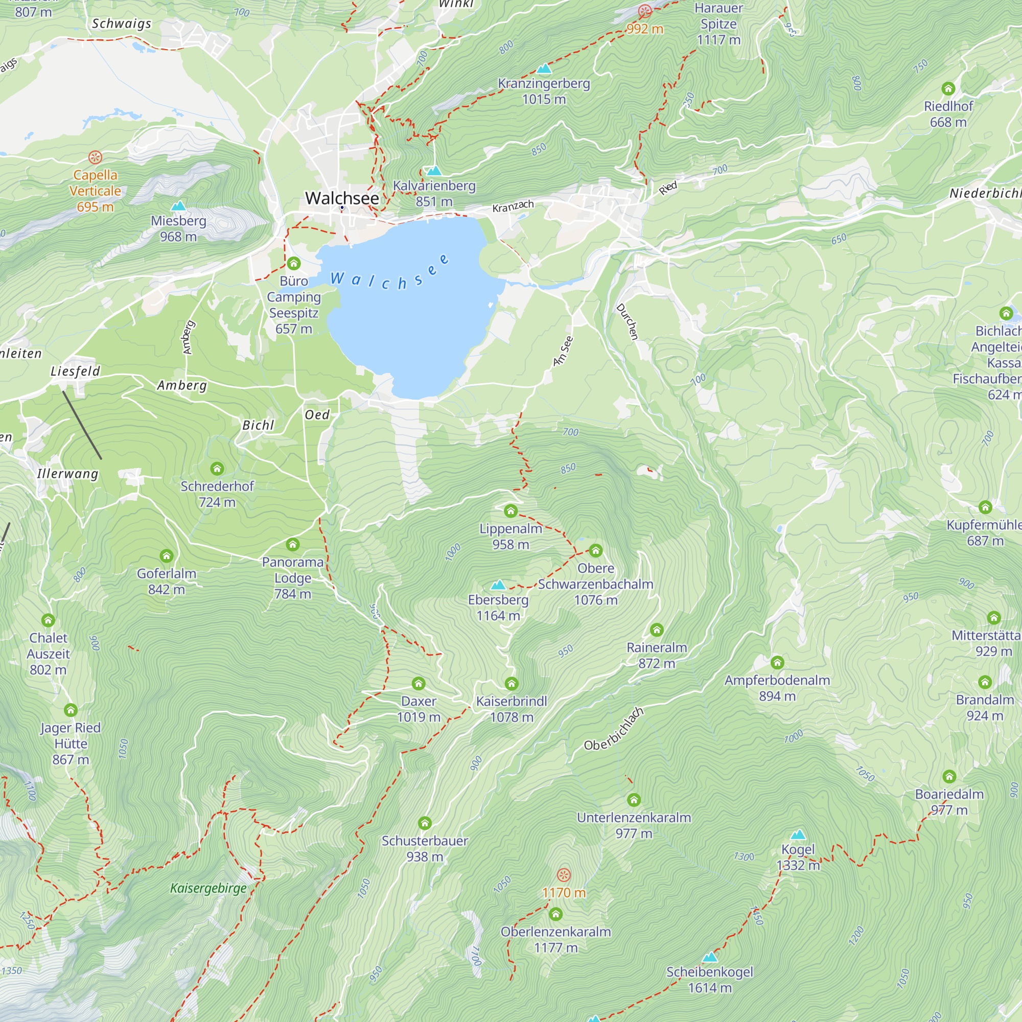 Lippenalm map
