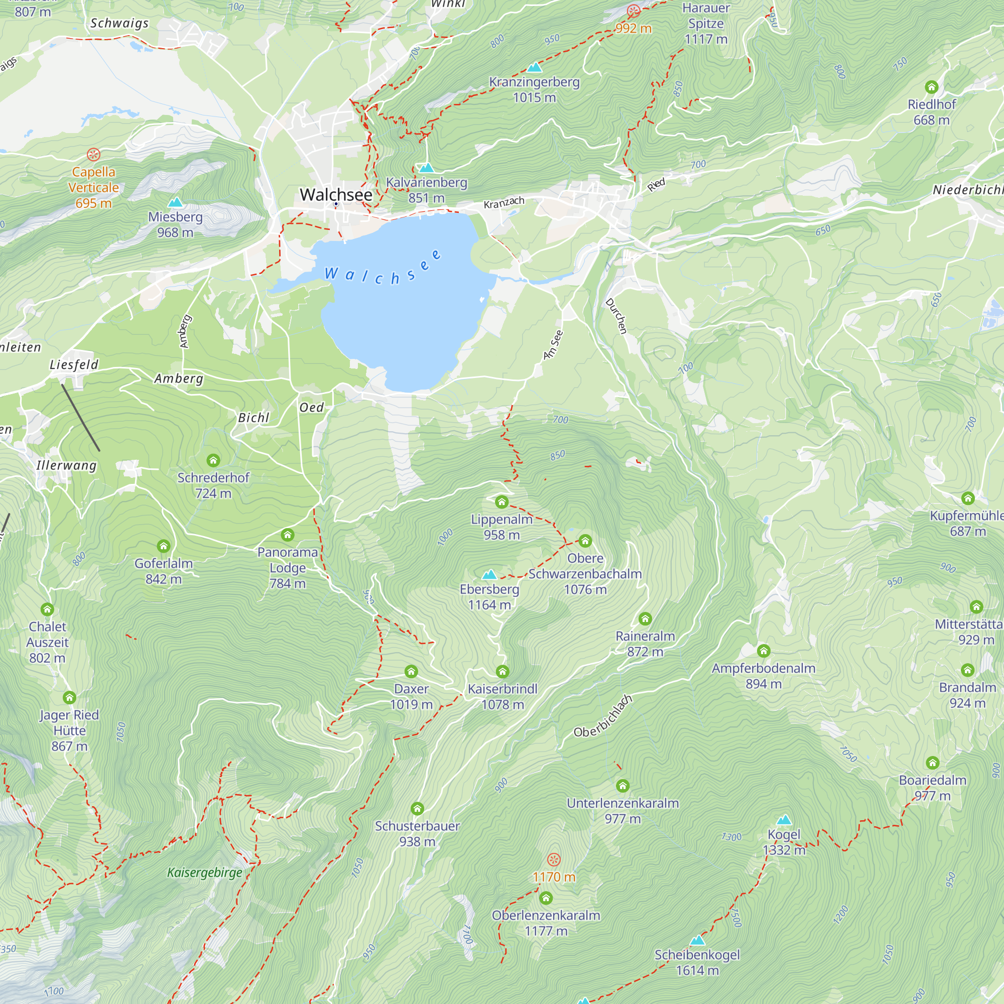 Lippenalm map