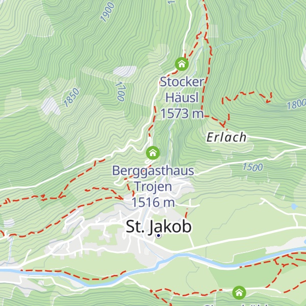 Map of Berggasthaus Trojen