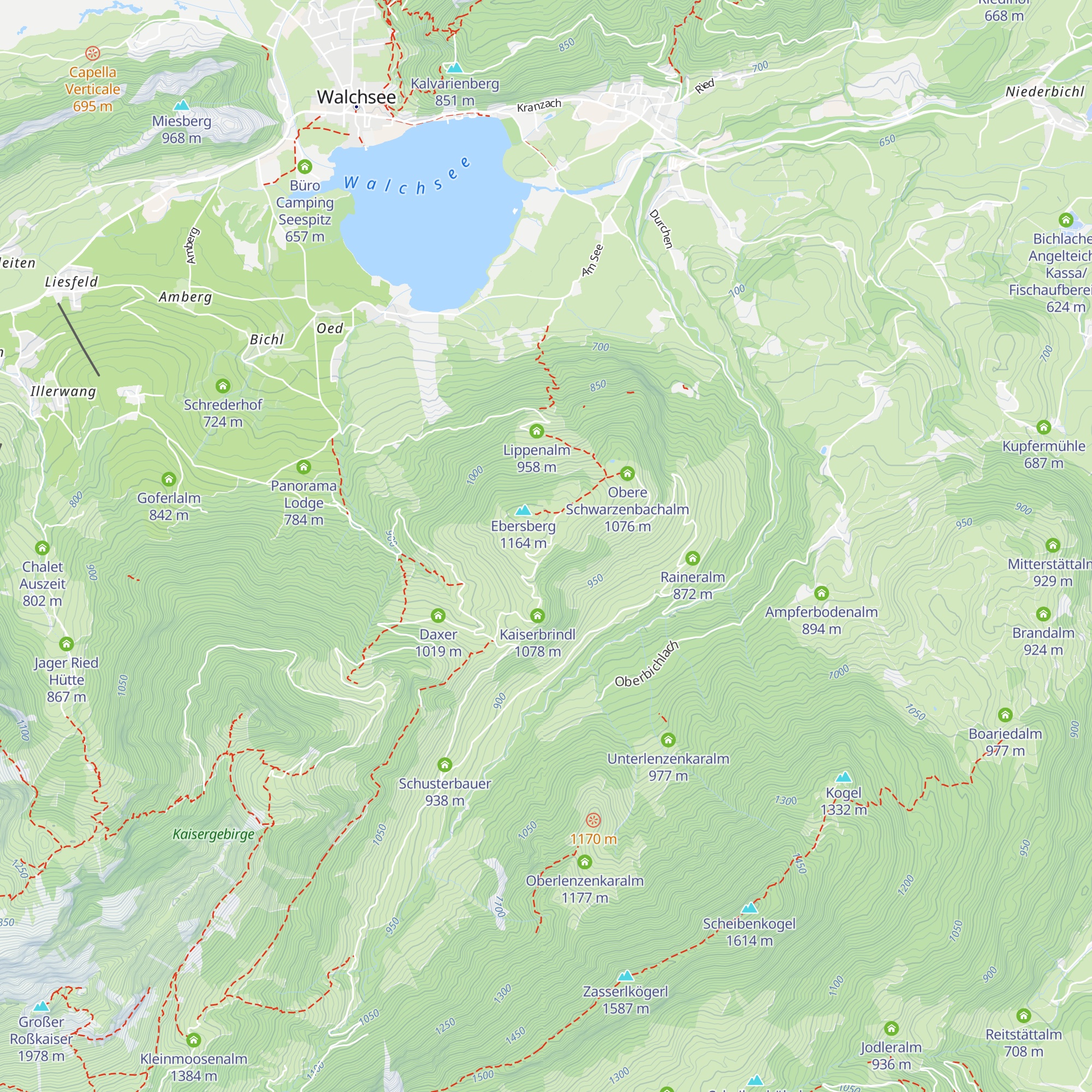 Bergeralm map
