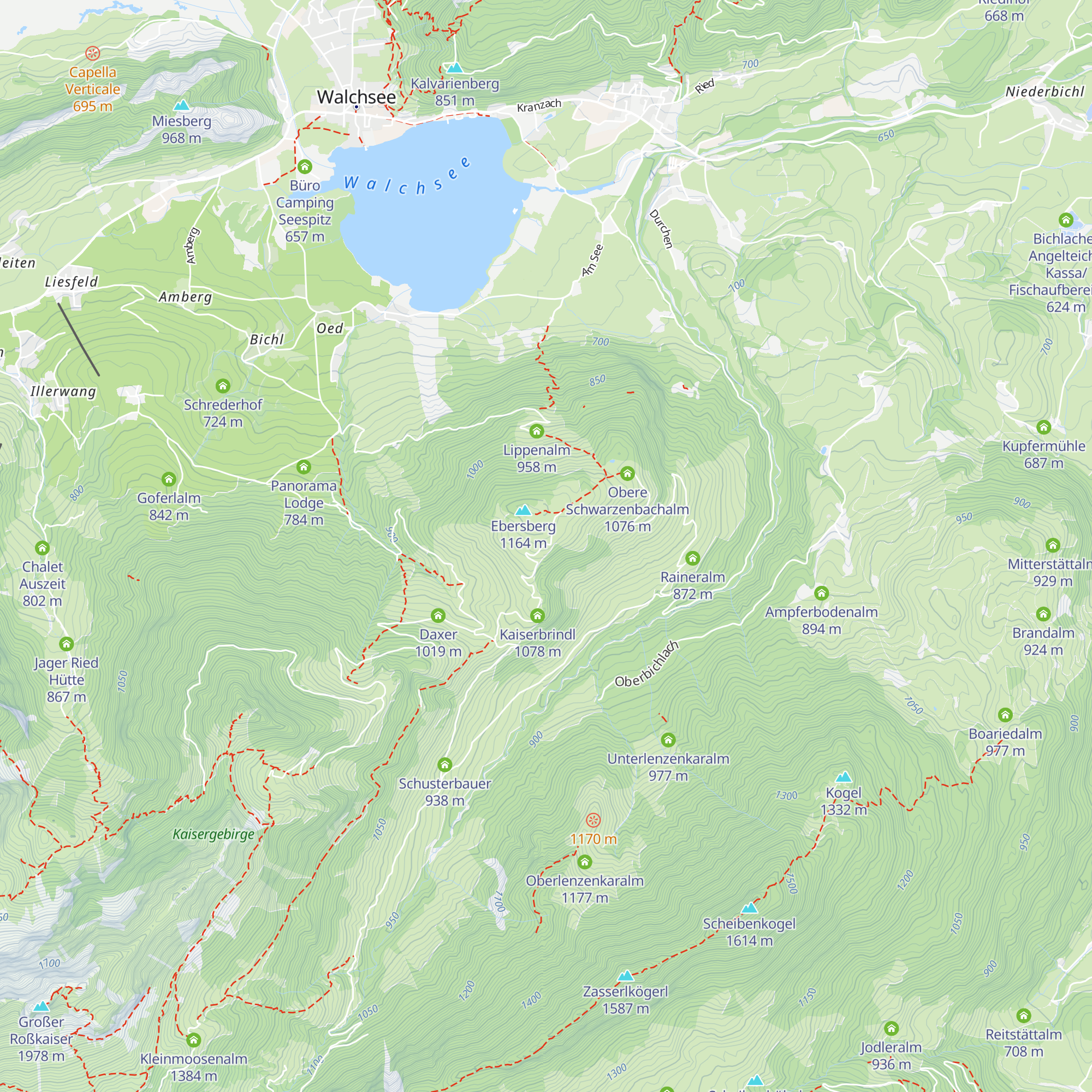Bergeralm map
