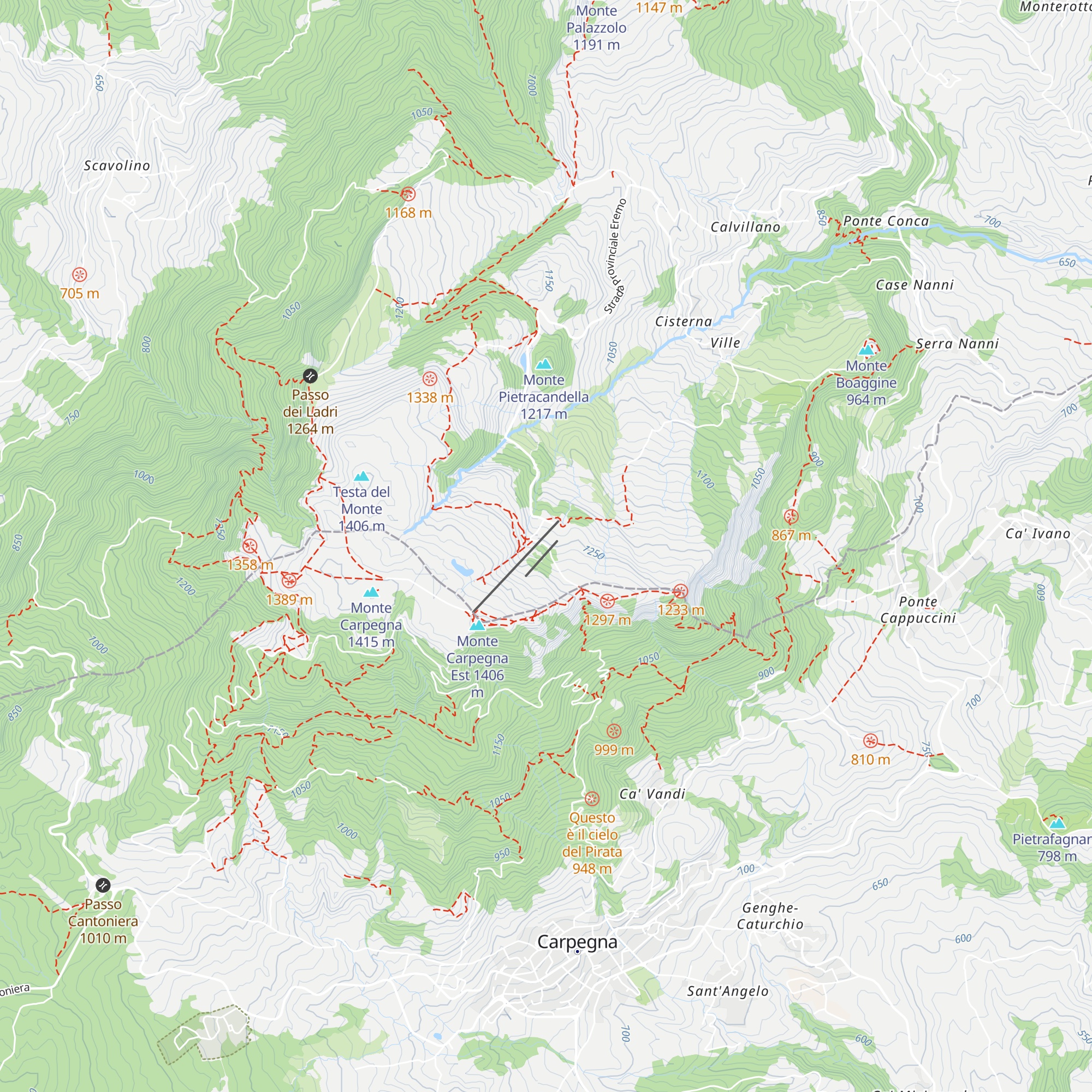 Rifugio dell'Eremo map
