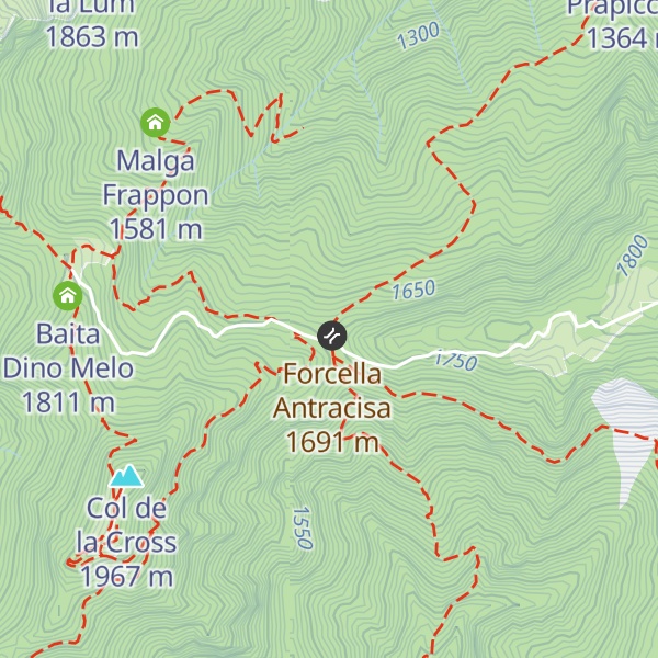 Map of Capanna Tita Panciera