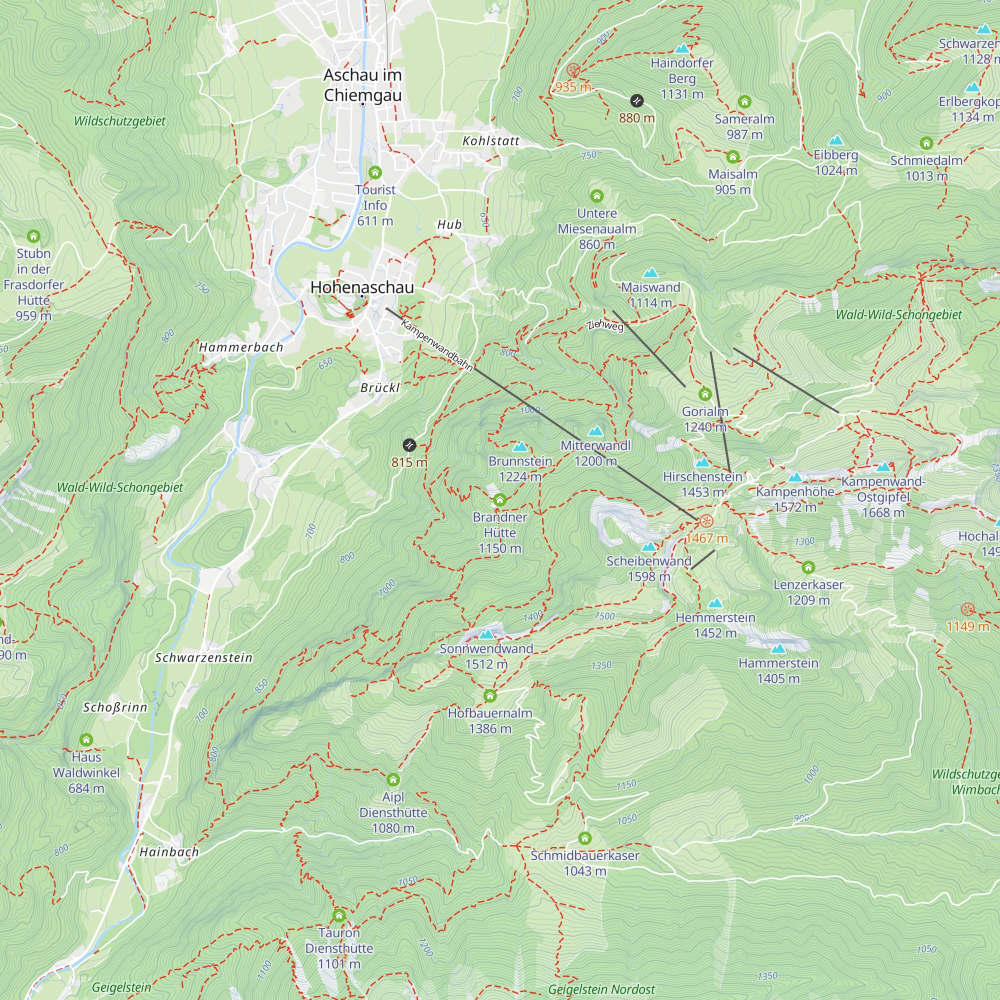 Brandner Hütte map