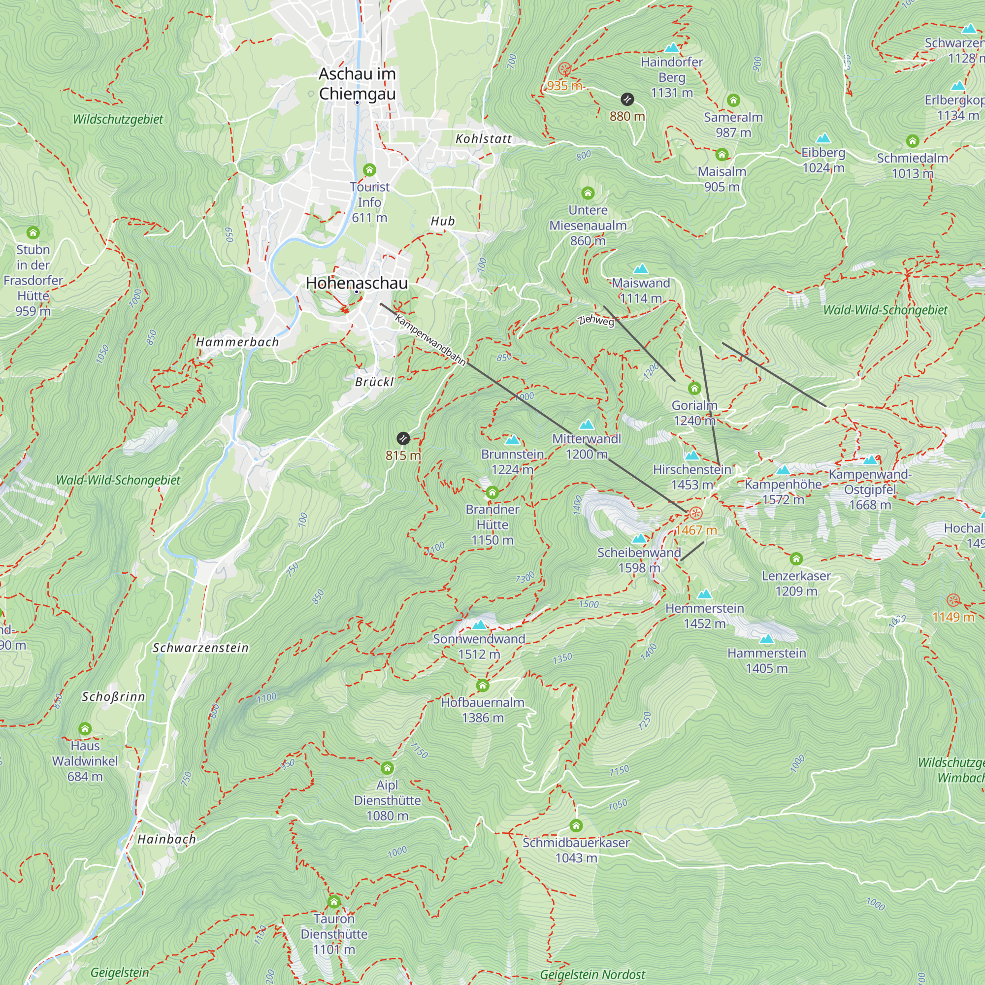 Brandner Hütte map