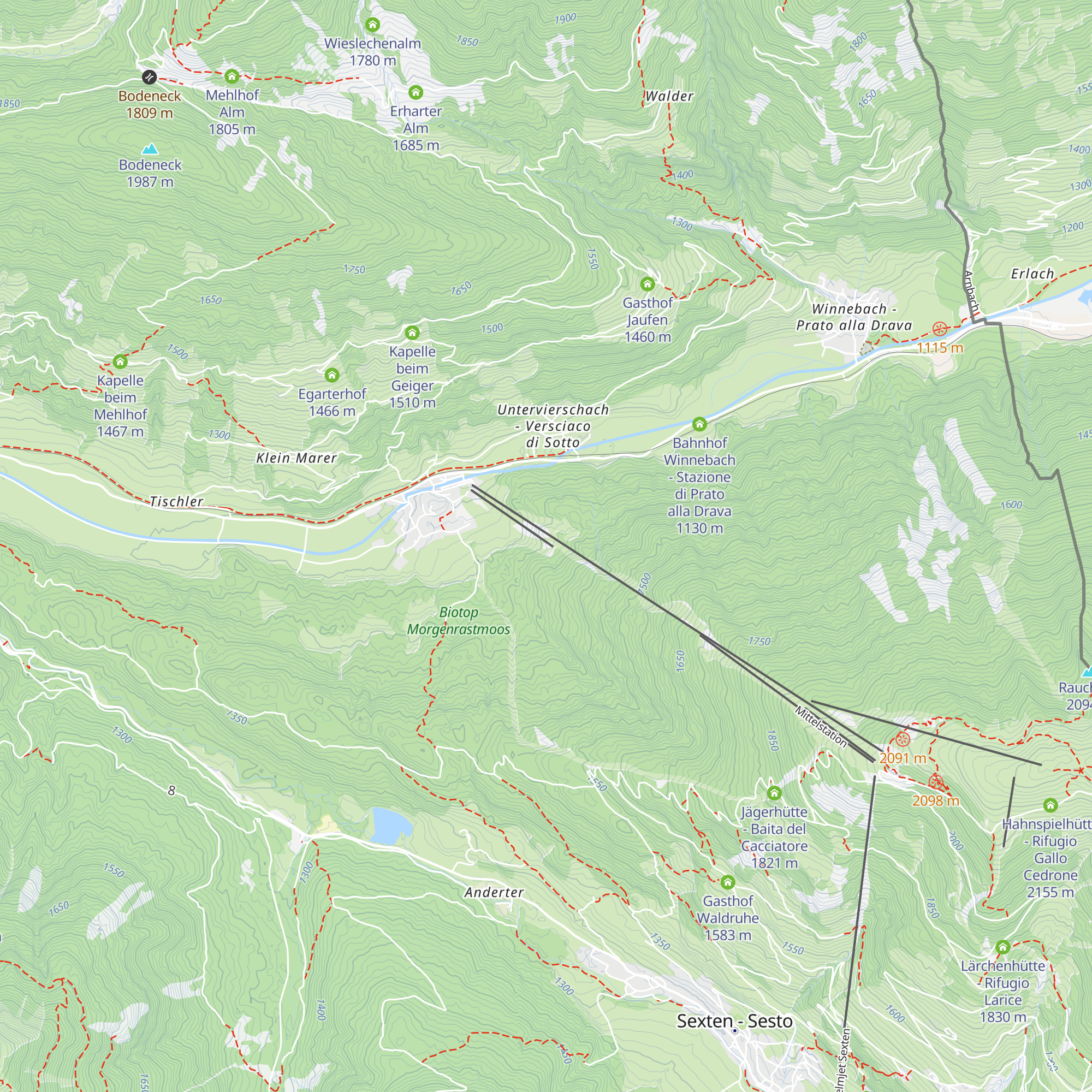 Raut Hütte map