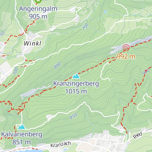 Map of Kranzingerberg