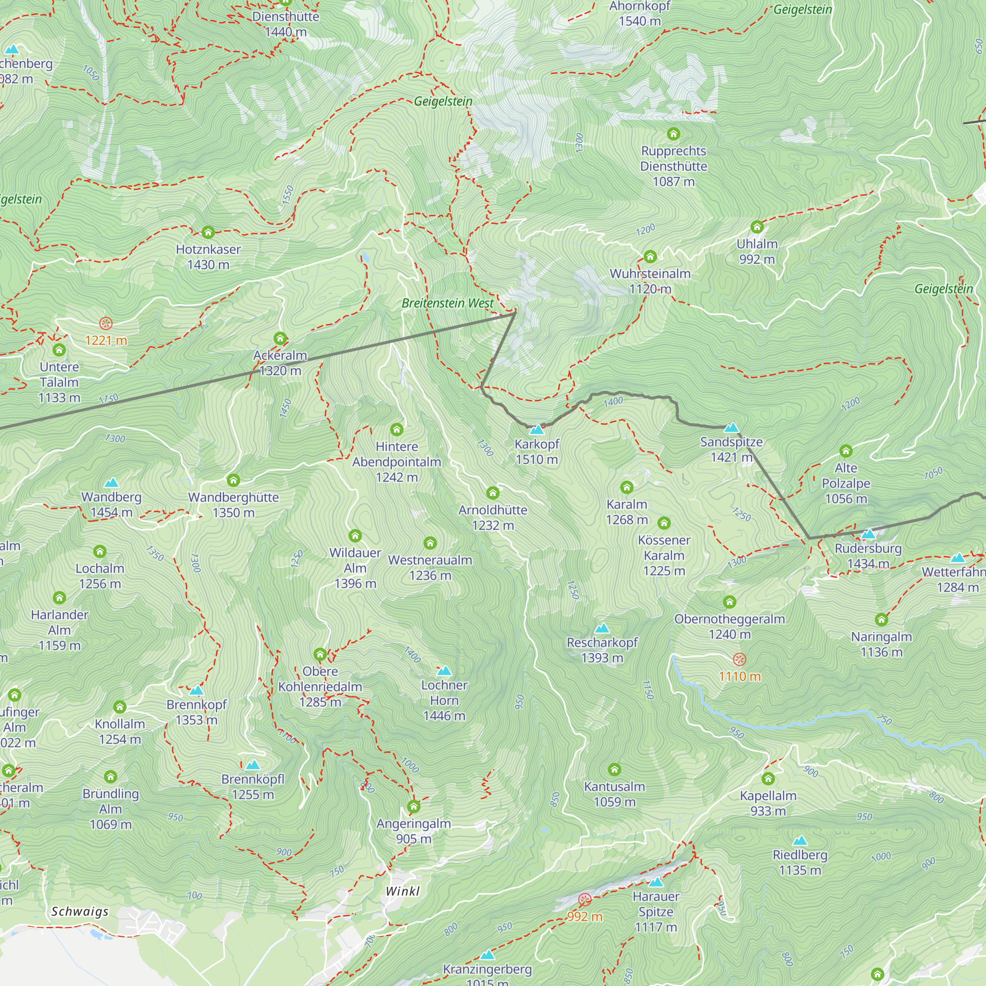Arnoldhütte map
