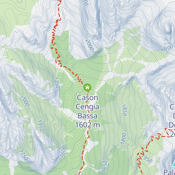 Map of Cason Cengia Bassa