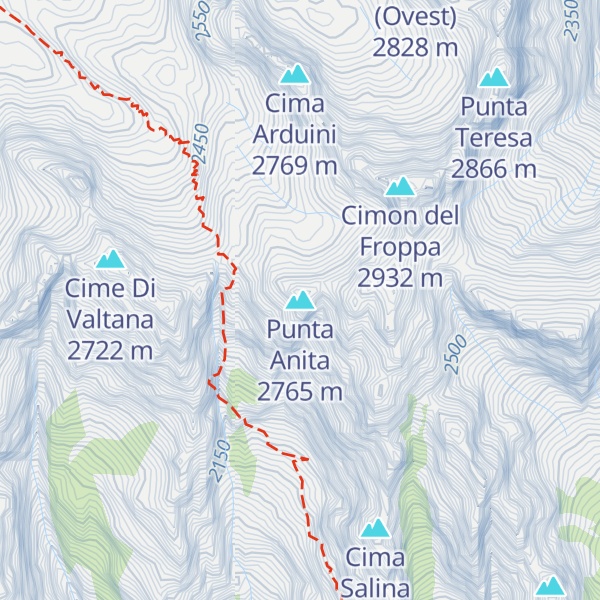 Map of Punta Anita