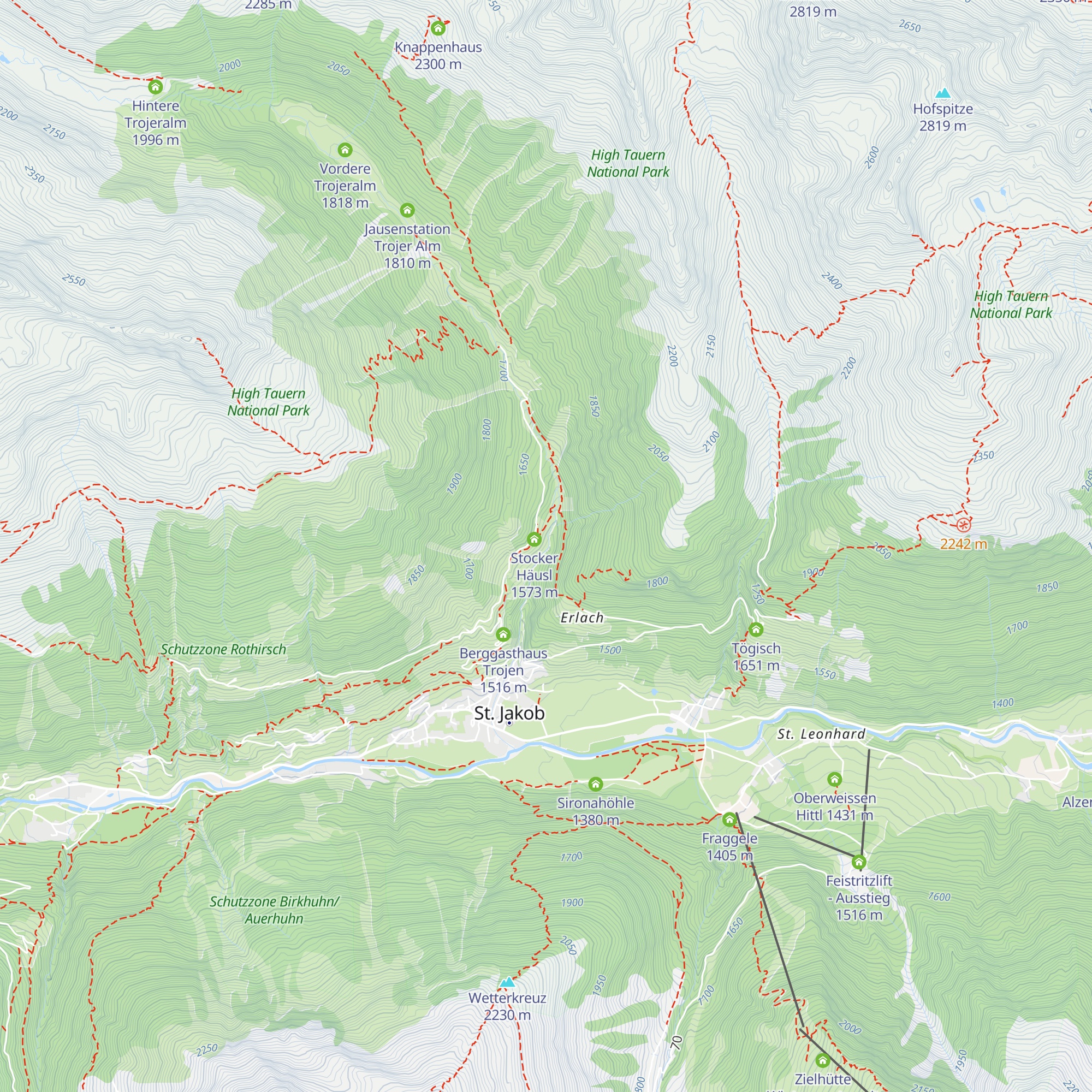 Plattlers Moos map
