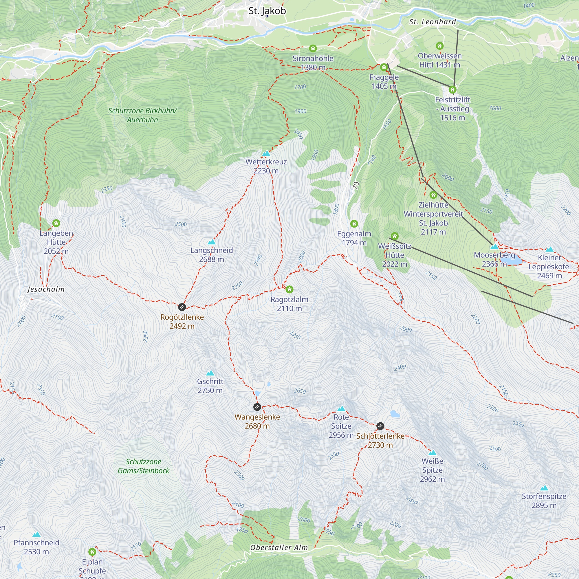 Ragötzlalm map